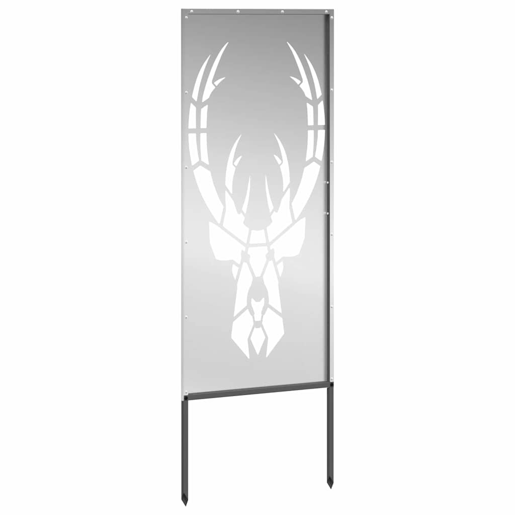 Pannello Decorativo da Giardino Argento 50 x 140 cm