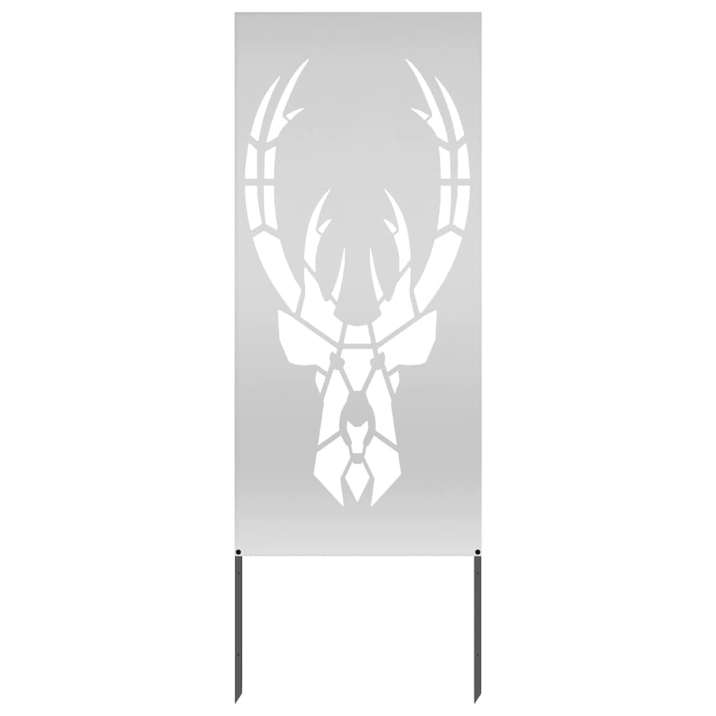 Pannello Decorativo da Giardino Argento 50 x 140 cm