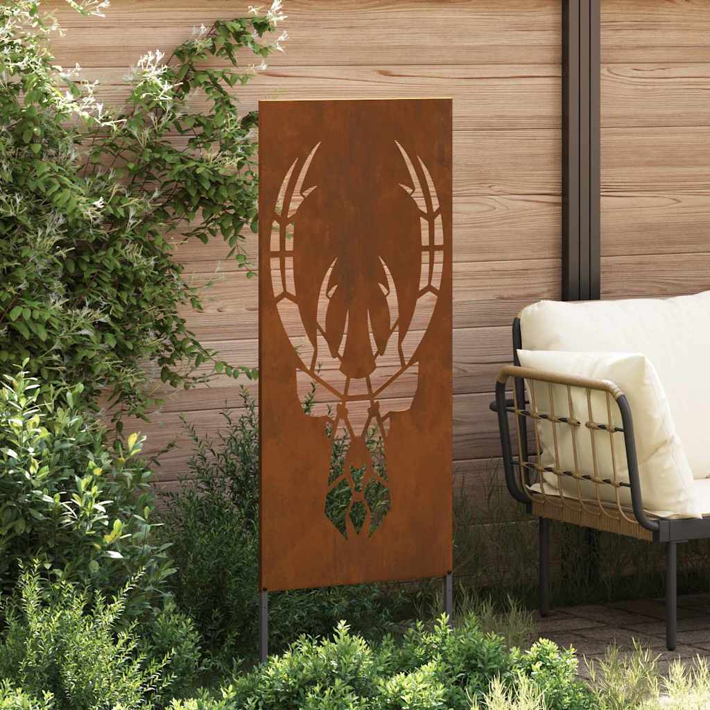 Pannello Decorativo da Giardino Ruggine 50 x 140 cm