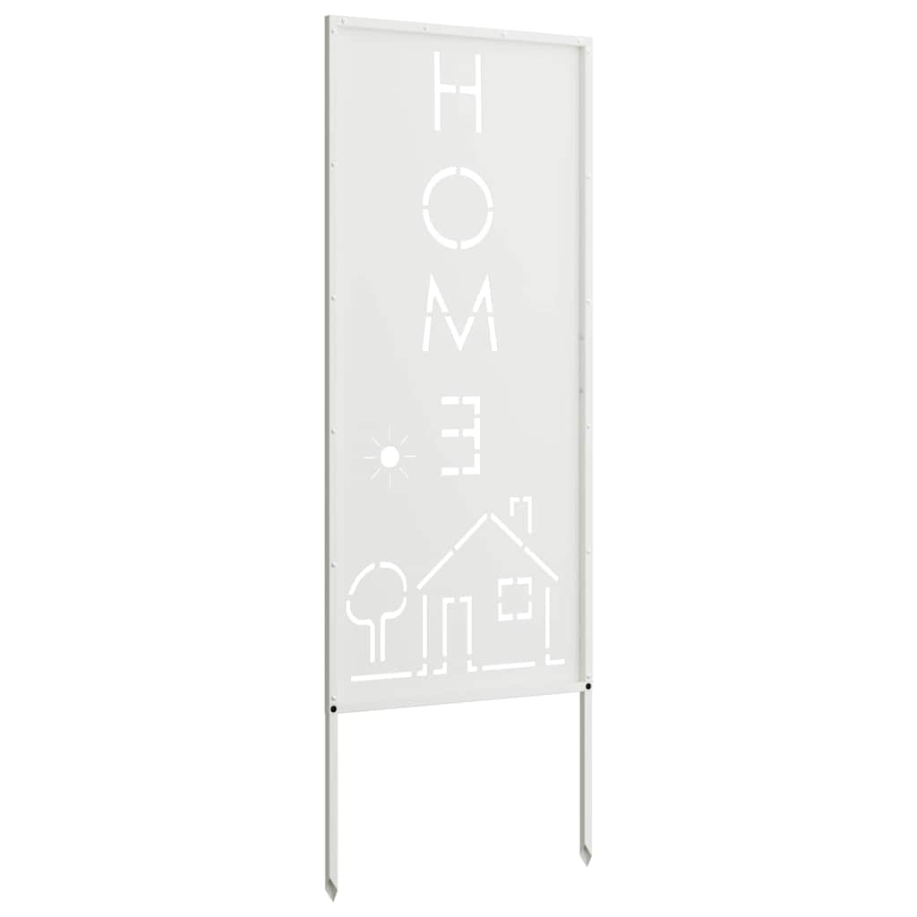 Pannello Decorativo da Giardino Bianco 50 x 140 cm
