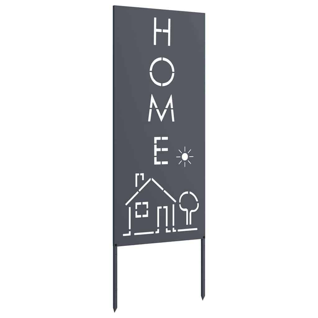 Pannello Decorativo da Giardino Antracite 50 x 140 cm