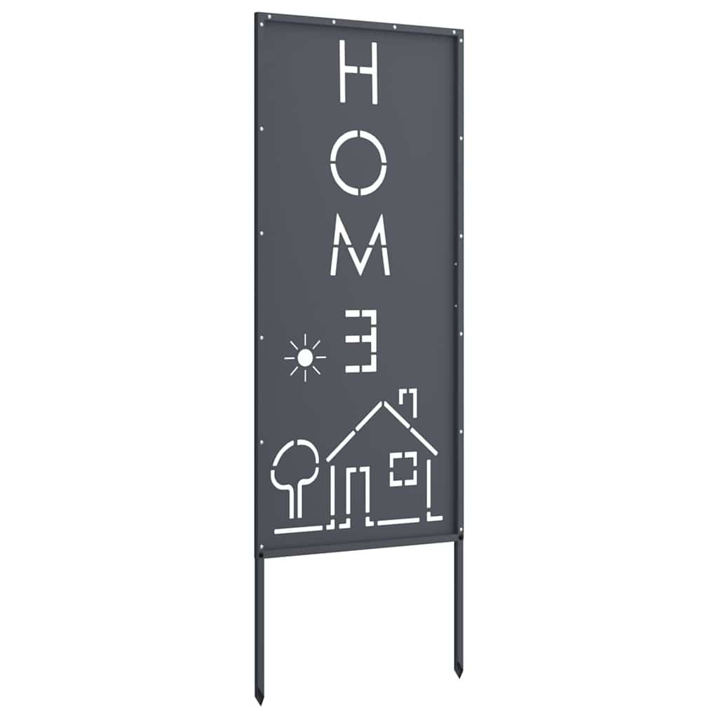 Pannello Decorativo da Giardino Antracite 50 x 140 cm