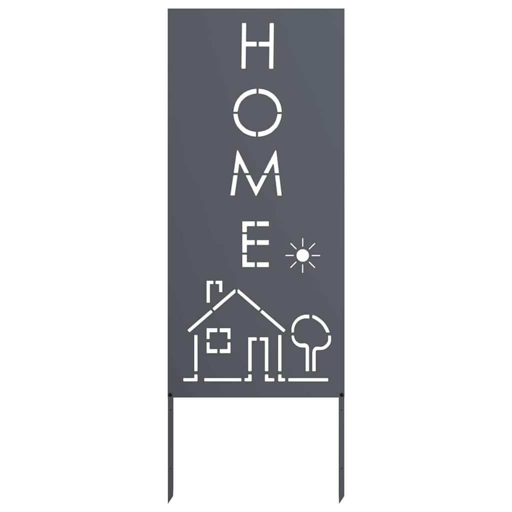 Pannello Decorativo da Giardino Antracite 50 x 140 cm