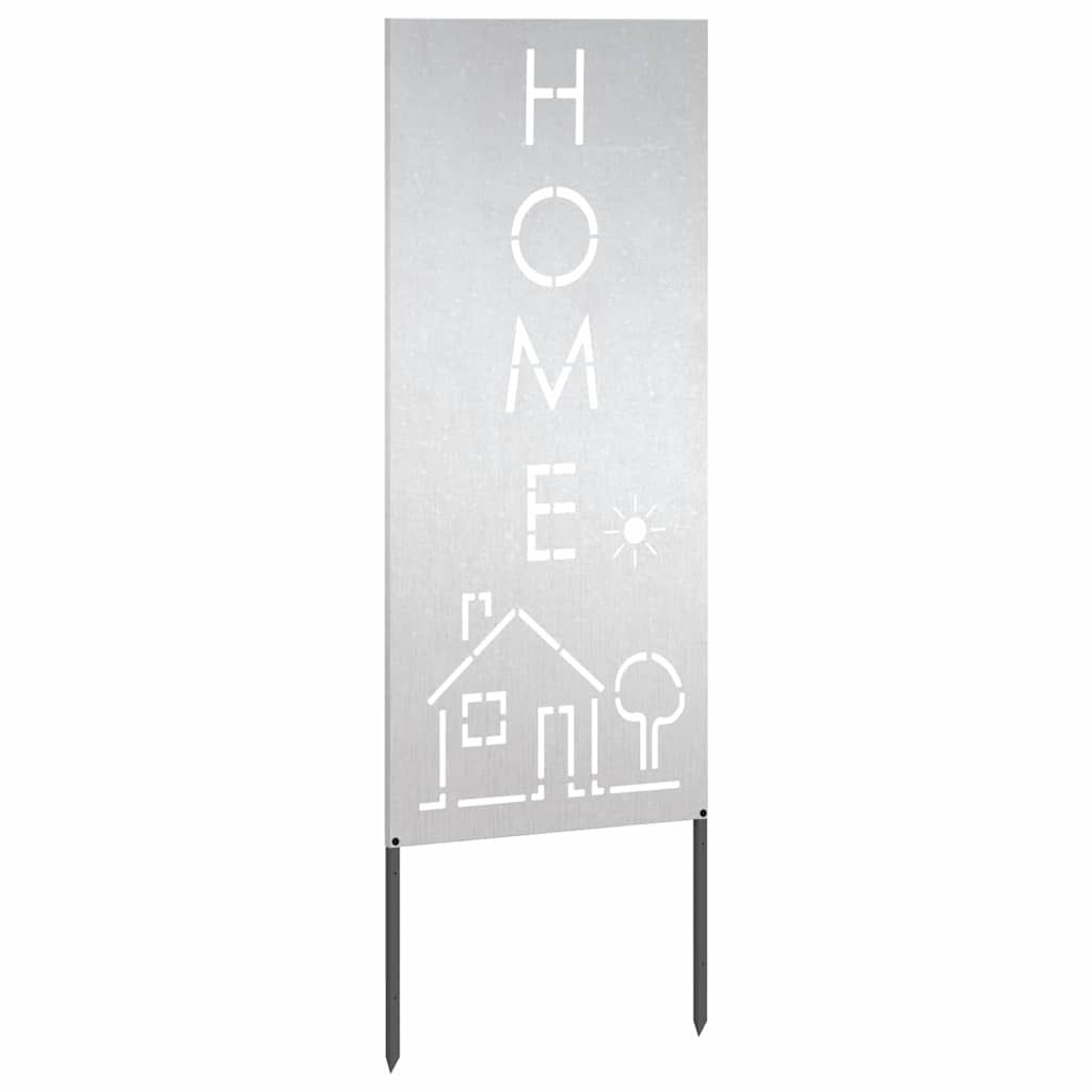 Pannello Decorativo da Giardino Argento 50 x 140 cm