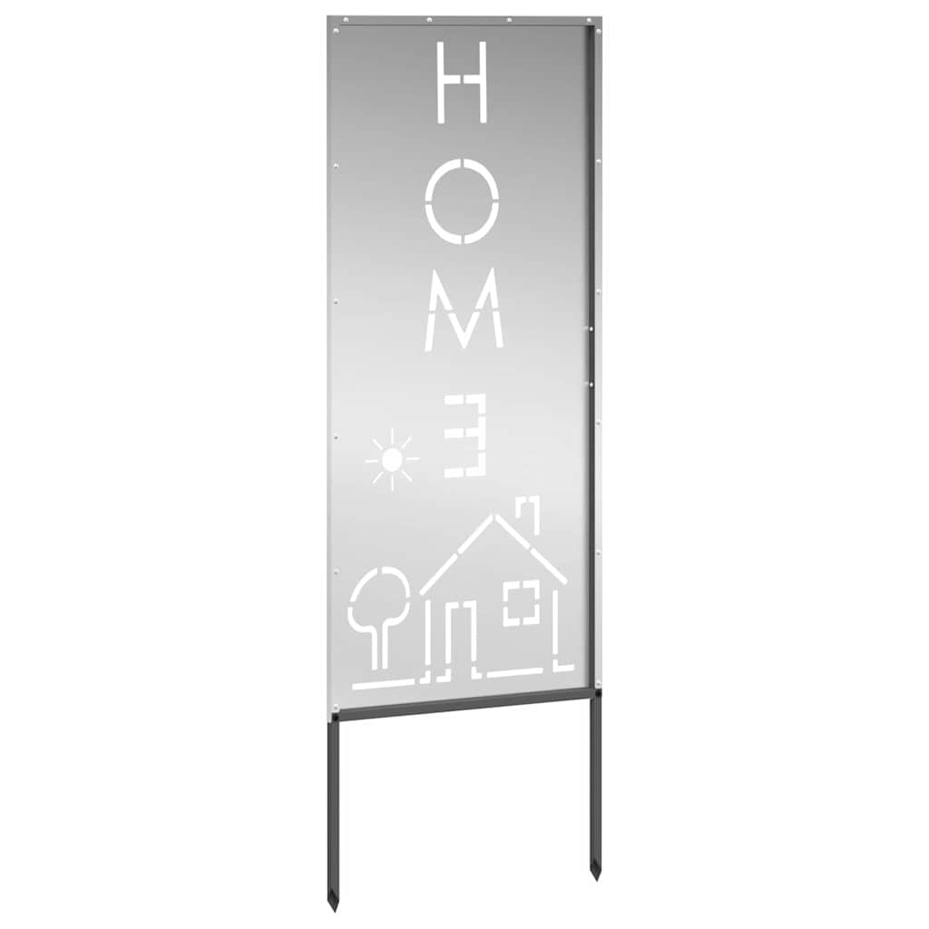 Pannello Decorativo da Giardino Argento 50 x 140 cm