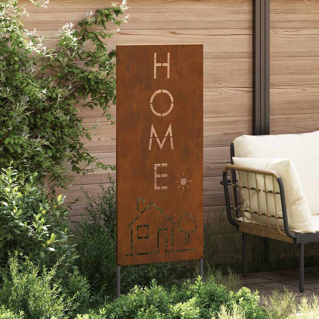 Pannello Decorativo da Giardino Ruggine 50 x 140 cm