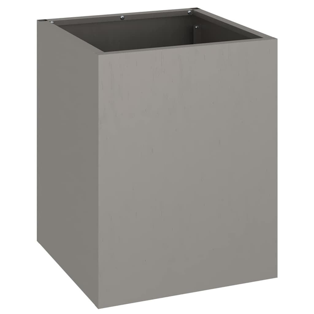 Vaso da giardino Marrone 32 x 32 x 40 cm Acciaio invecchiato