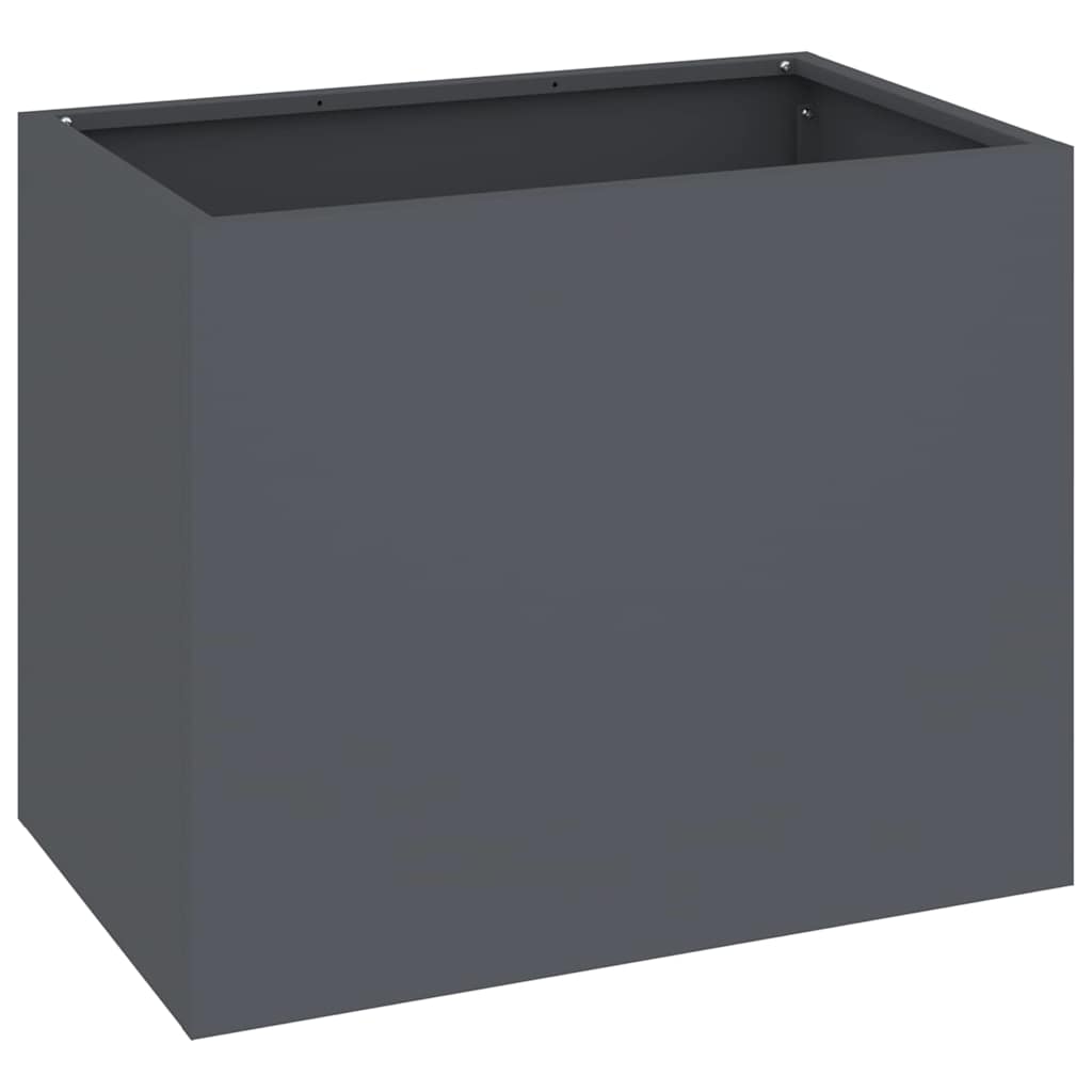Vaso da giardino Antracite Acciaio laminato a freddo