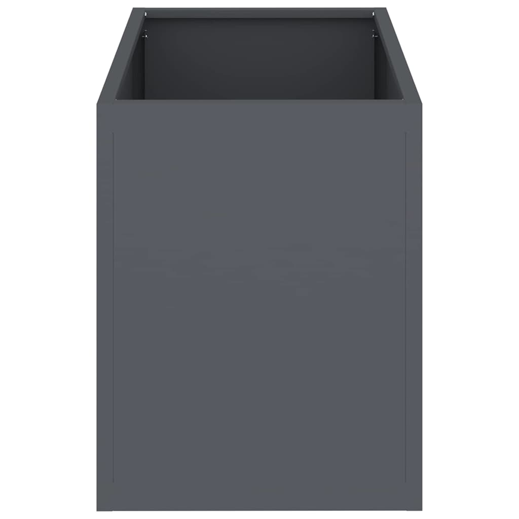 Vaso da giardino Antracite Acciaio laminato a freddo