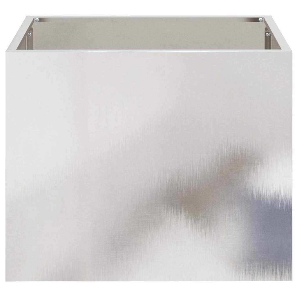 Vaso da giardino Argento 50 x 32 x 40 cm Acciaio inossidabile