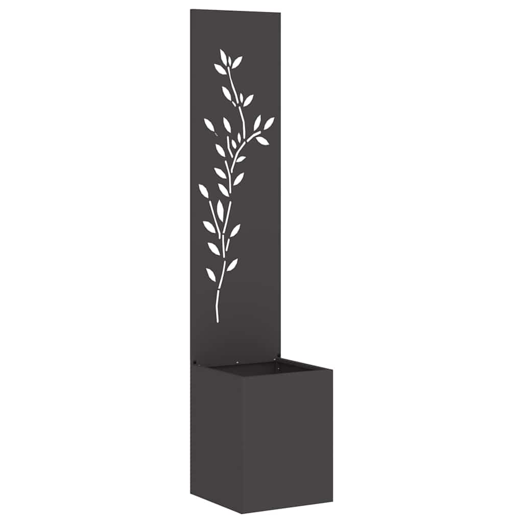 Schermo per privacy in giardino Floreale Nero 32 x 140 cm