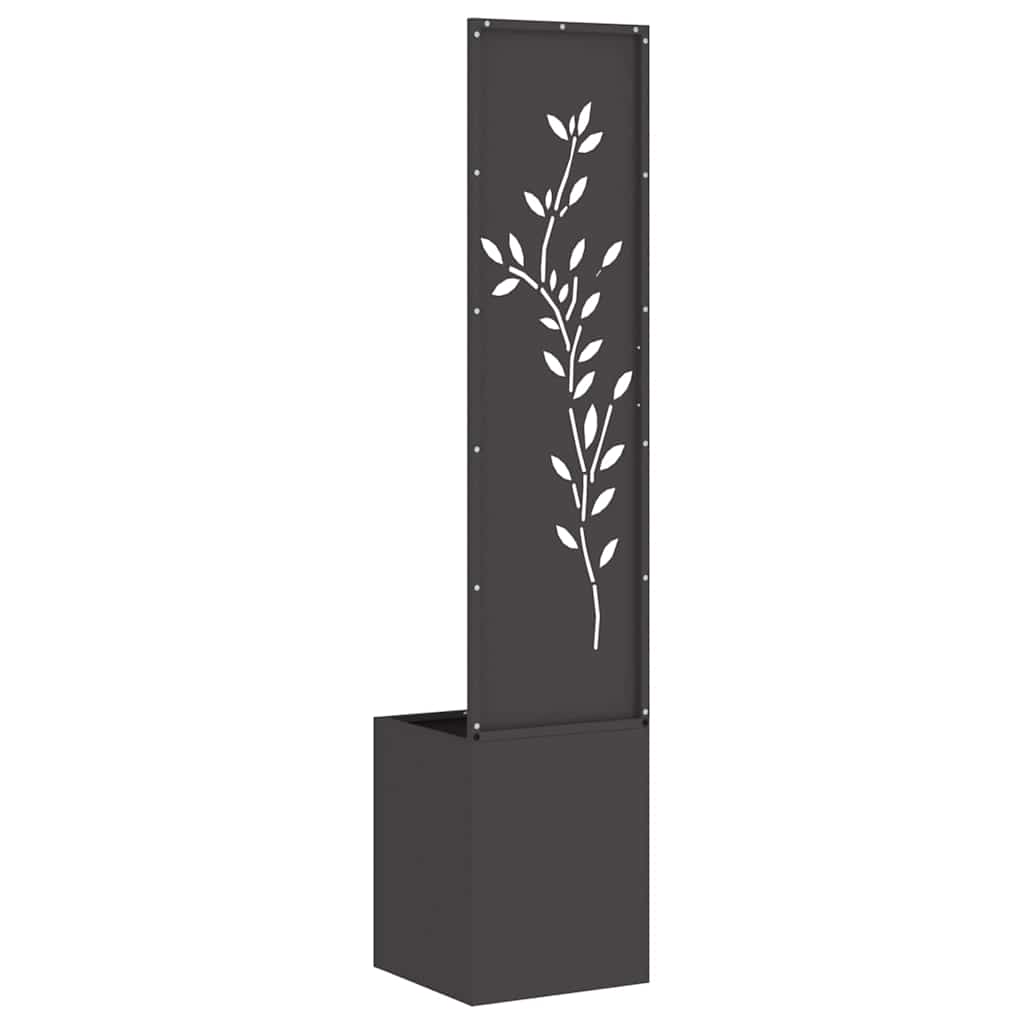 Schermo per privacy in giardino Floreale Nero 32 x 140 cm
