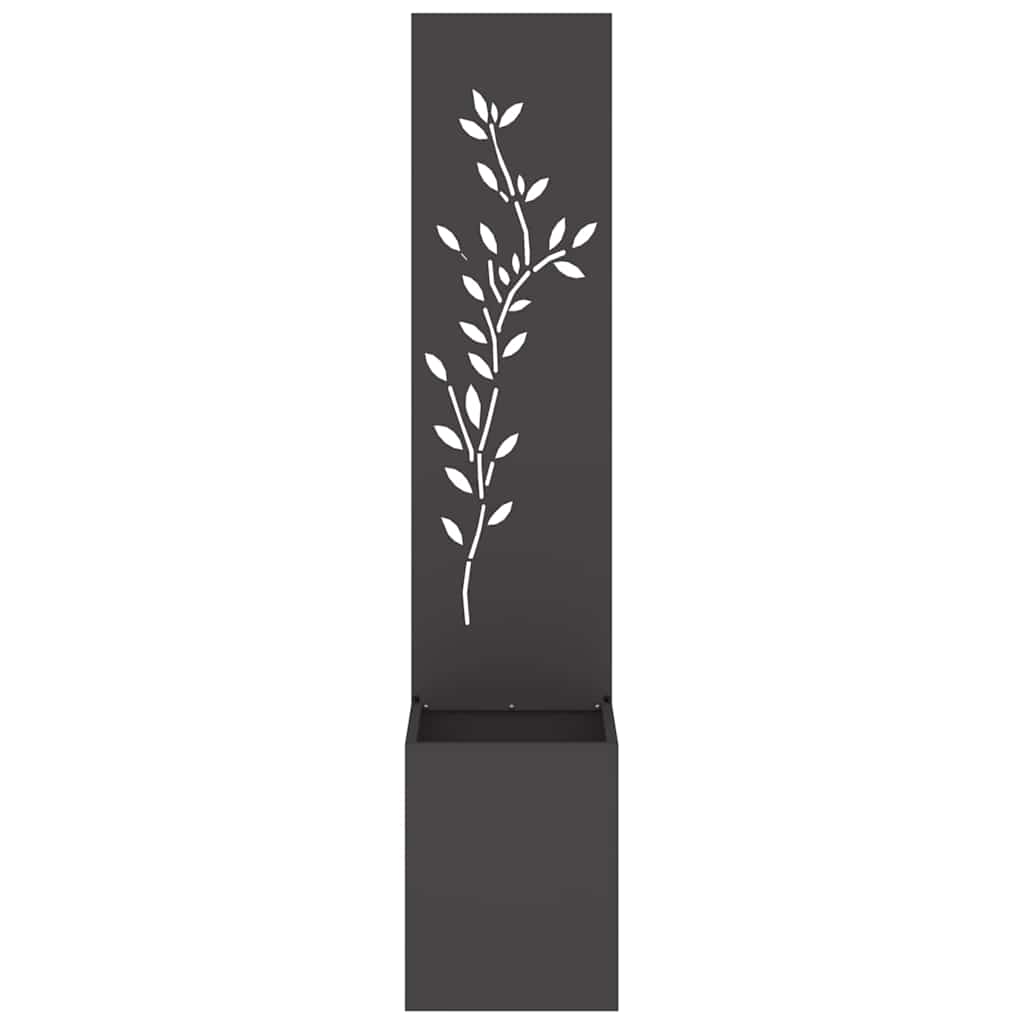 Schermo per privacy in giardino Floreale Nero 32 x 140 cm