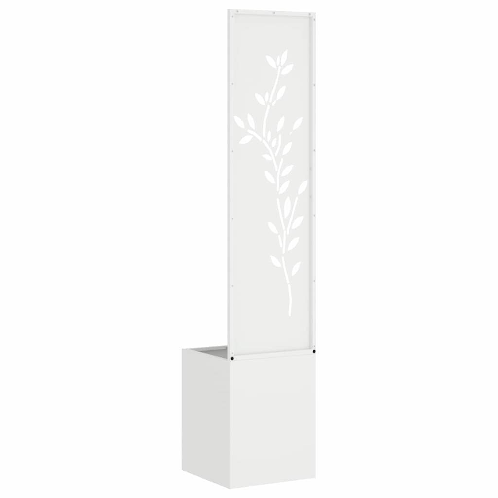 Schermo per privacy in giardino Floreale Bianco 32 x 140 cm