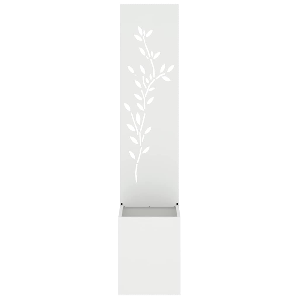 Schermo per privacy in giardino Floreale Bianco 32 x 140 cm