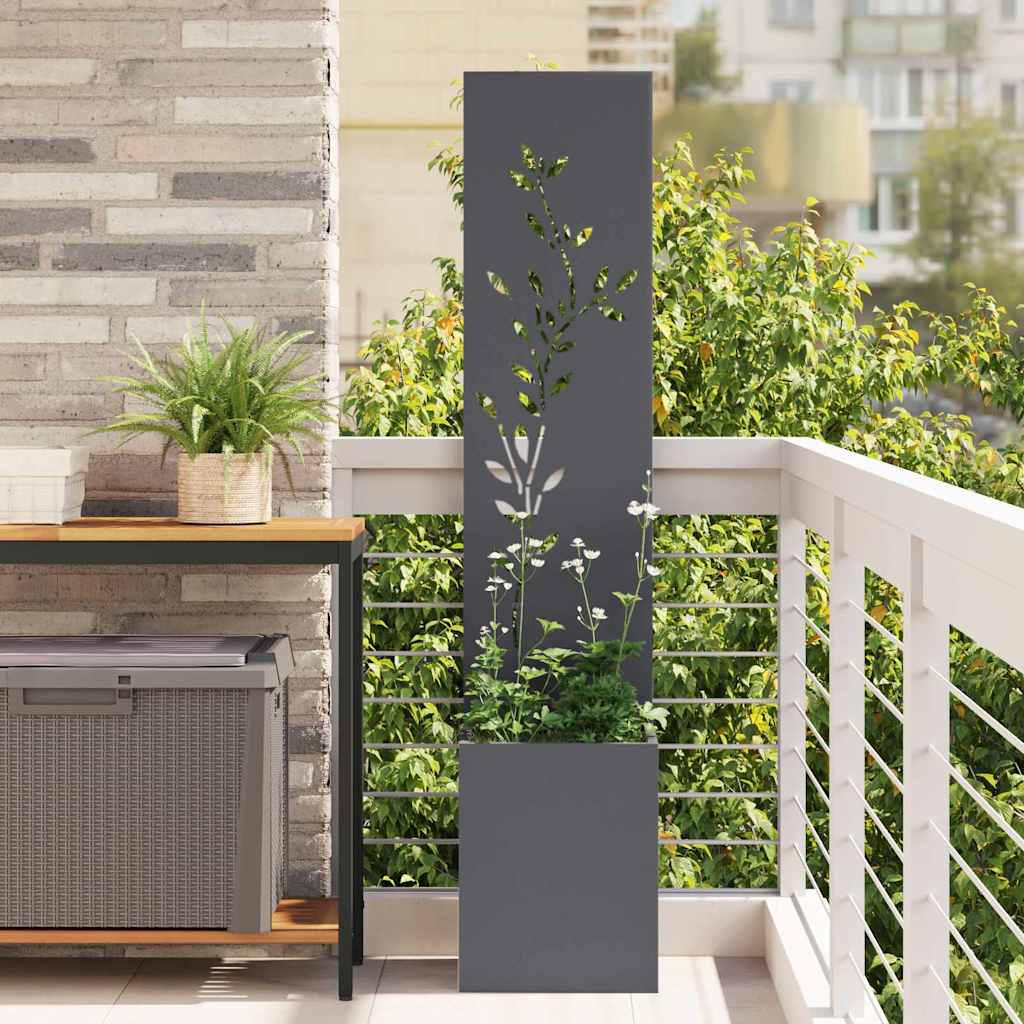 Schermo per privacy in giardino Floreale Antracite 32 x 140 cm