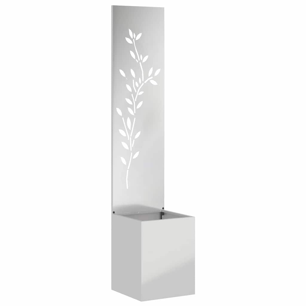 Schermo per privacy in giardino Floreale Argento 32 x 140 cm