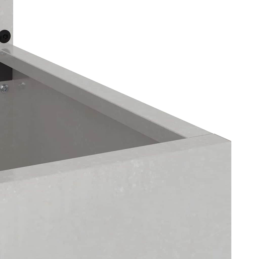 Vaso da Giardino con Pannello Decorativo Argento 50 x 140 cm