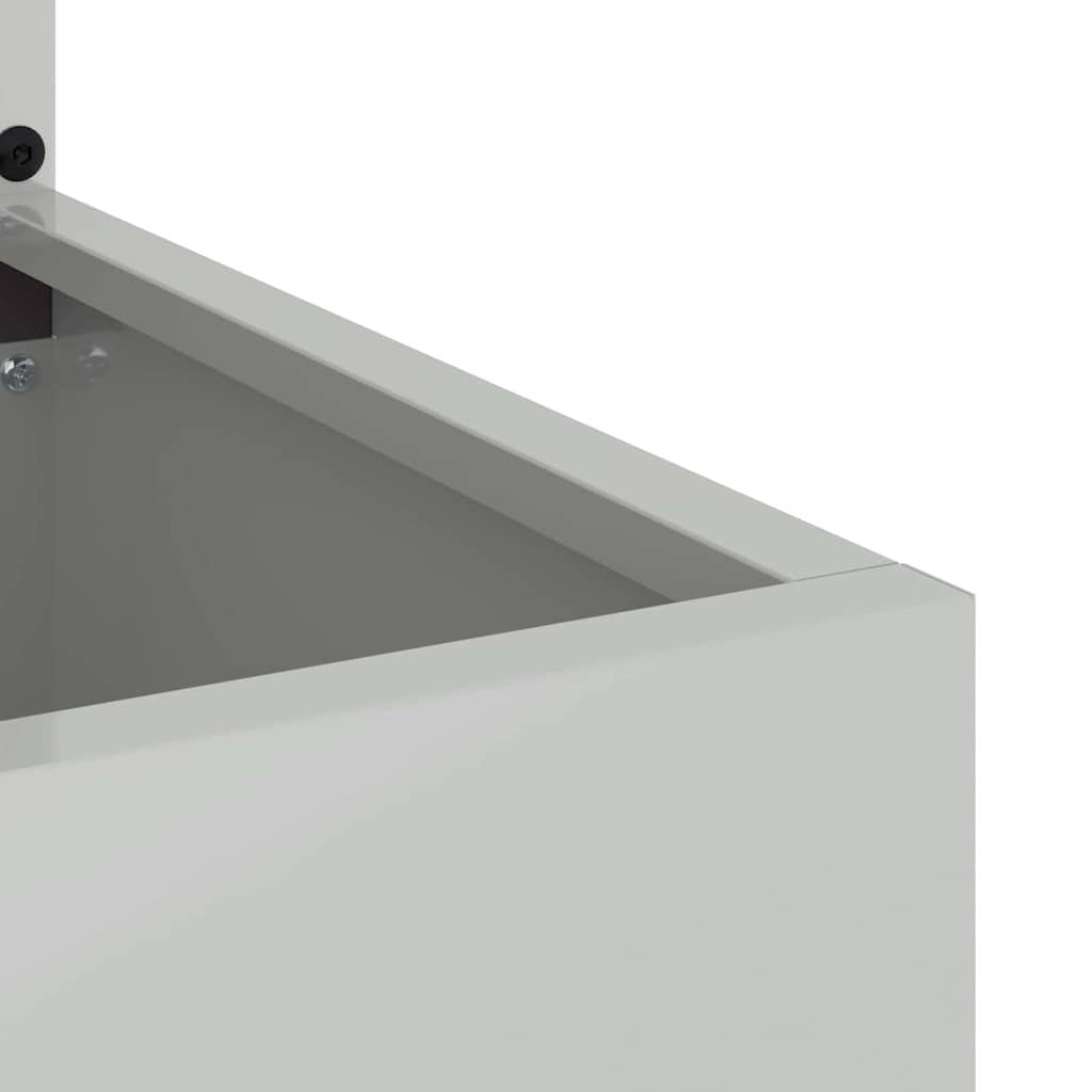 Vaso da Giardino con Pannello Decorativo Argento 50 x 140 cm