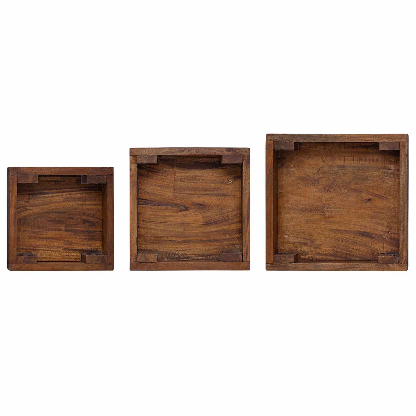 Supporto per piante 3 pz Marrone 35 x 35 x 12 cm