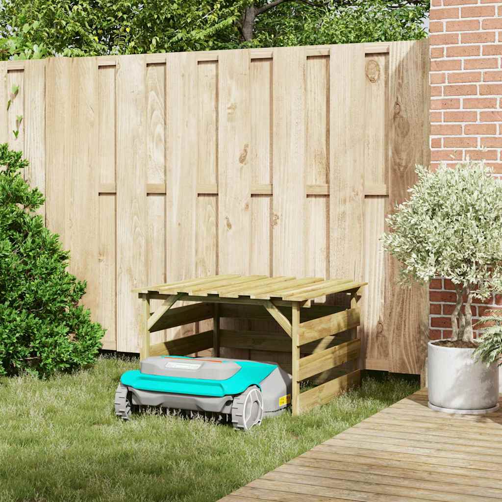 Garage per robot tagliaerba Marrone 84 x 80 x 56 cm