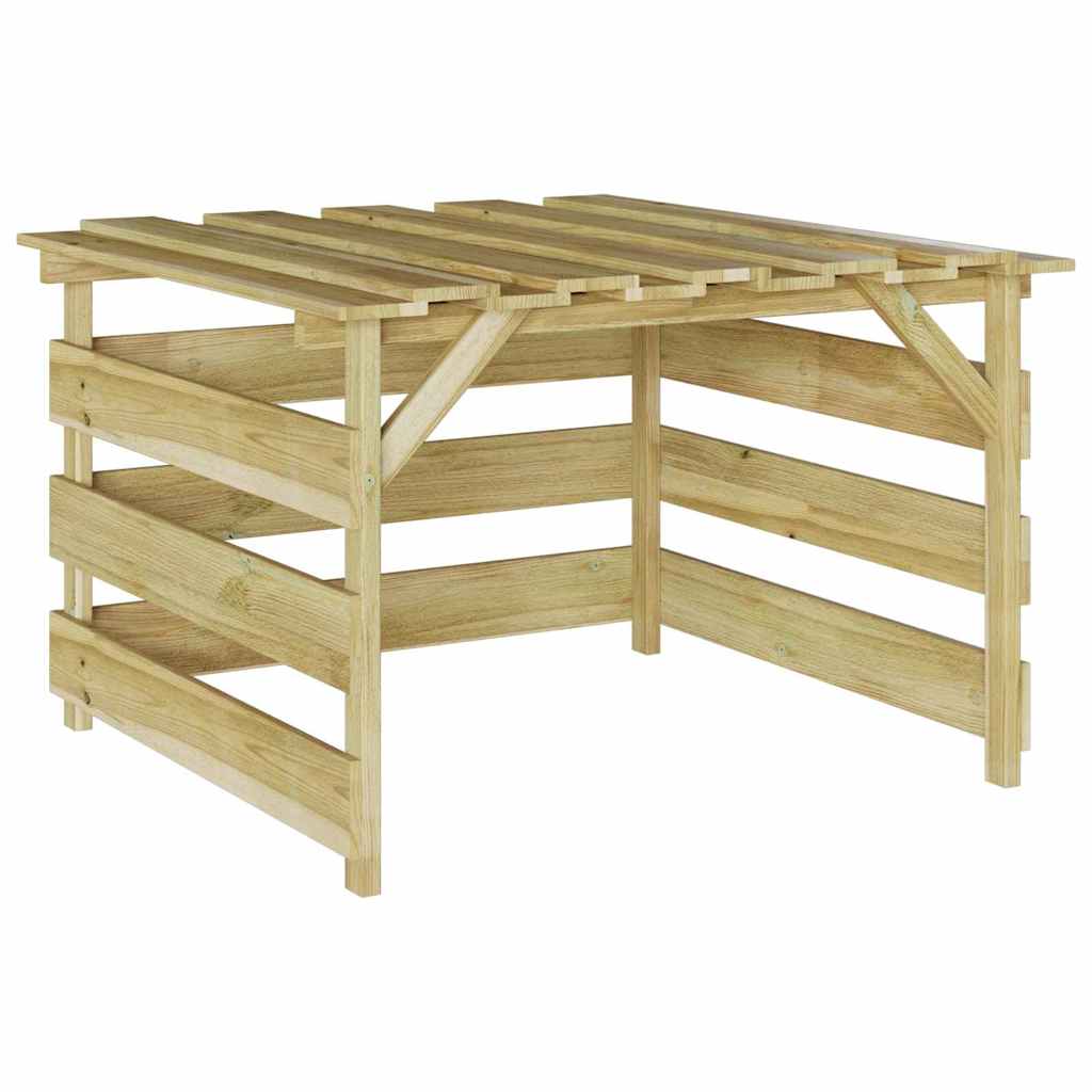 Garage per robot tagliaerba Marrone 84 x 80 x 56 cm