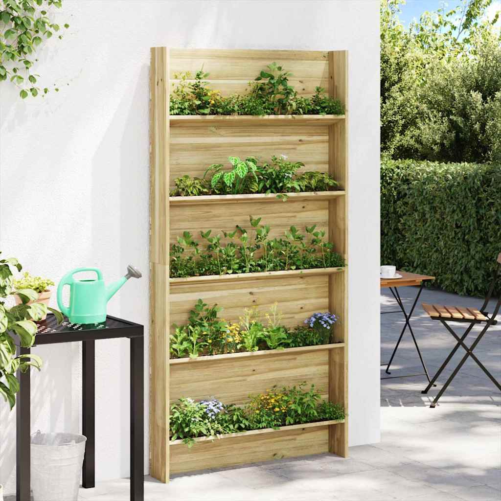 Supporto per piante con lo scaffale Marrone 90 x 15 x 180 cm