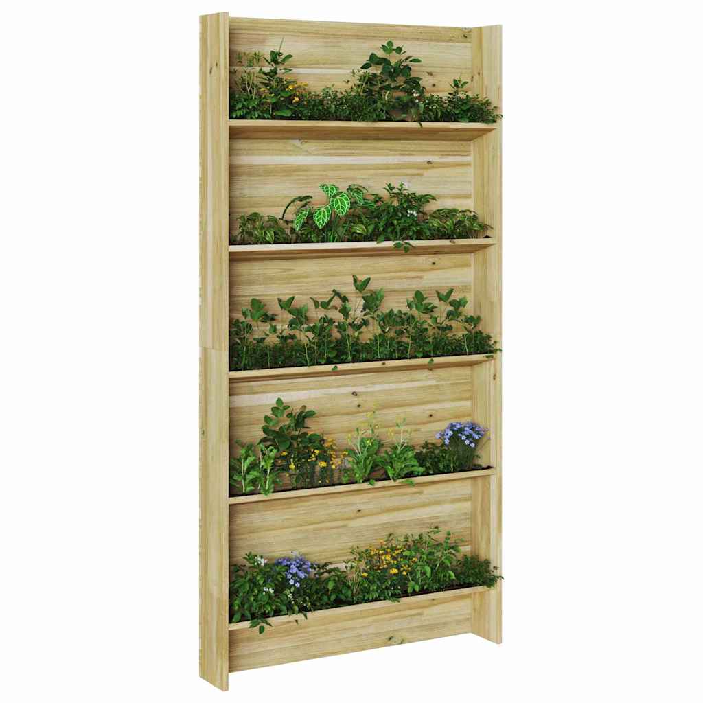 Supporto per piante con lo scaffale Marrone 90 x 15 x 180 cm
