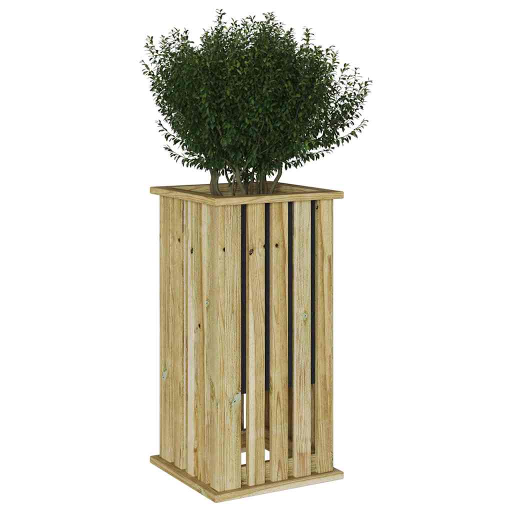 Fioriera Marrone 33 x 33 x 65 cm Legno di pino impregnato