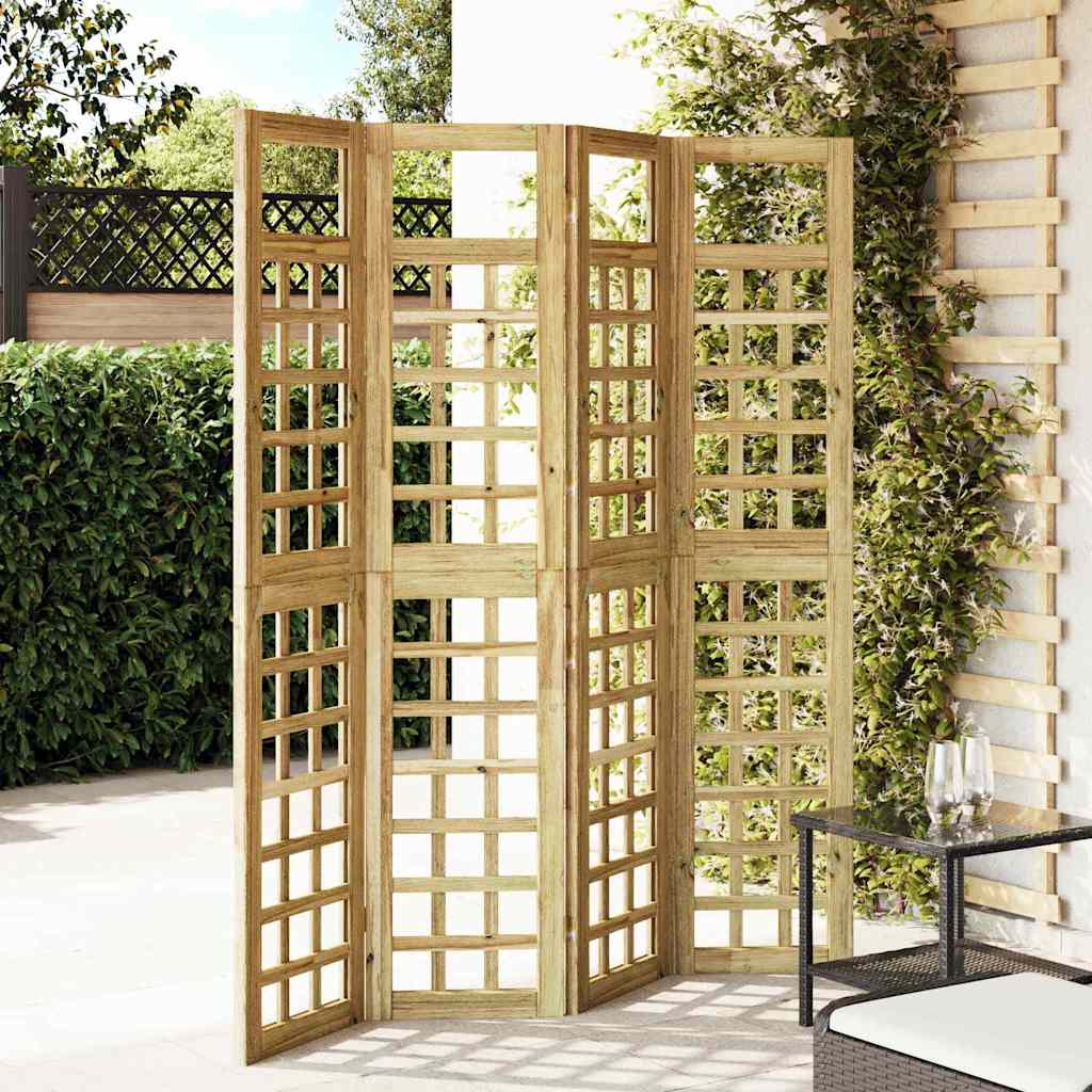 Schermo divisorio Marrone 160 x 180 cm Legno di pino impregnato