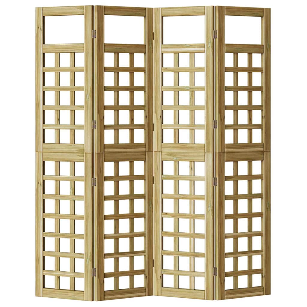 Schermo divisorio Marrone 160 x 180 cm Legno di pino impregnato