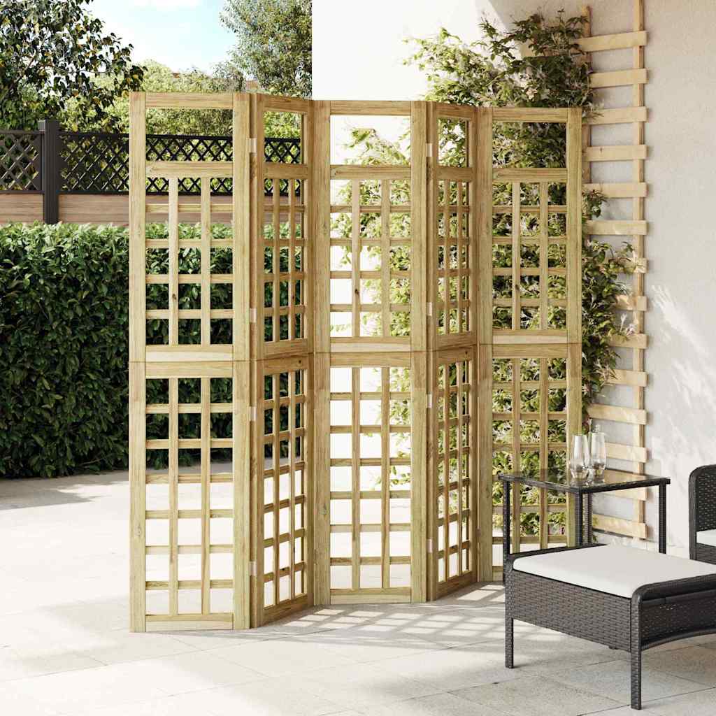 Schermo di Privacy da Esterno 5 pcs Marrone 200 x 180 cm