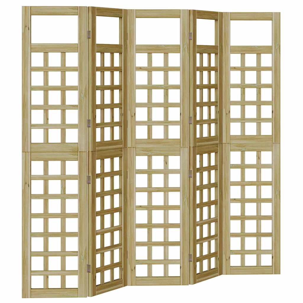 Schermo di Privacy da Esterno 5 pcs Marrone 200 x 180 cm