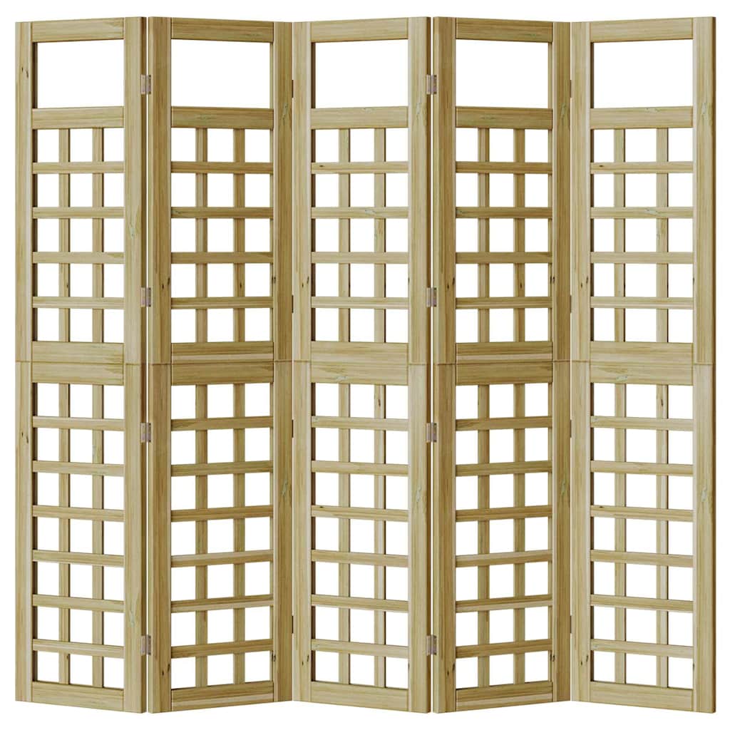Schermo di Privacy da Esterno 5 pcs Marrone 200 x 180 cm