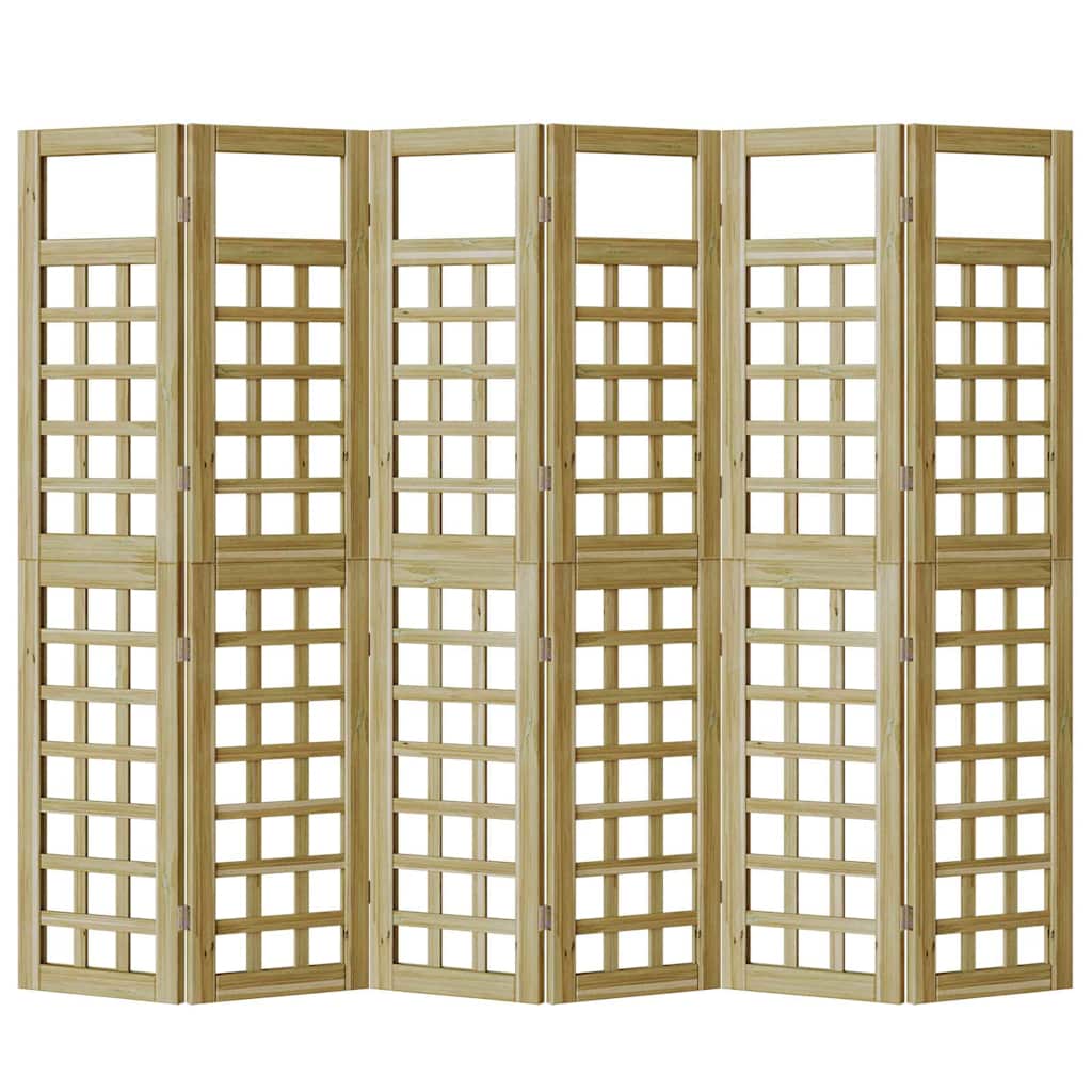 Schermo divisorio Marrone 240 x 180 cm Legno di pino impregnato
