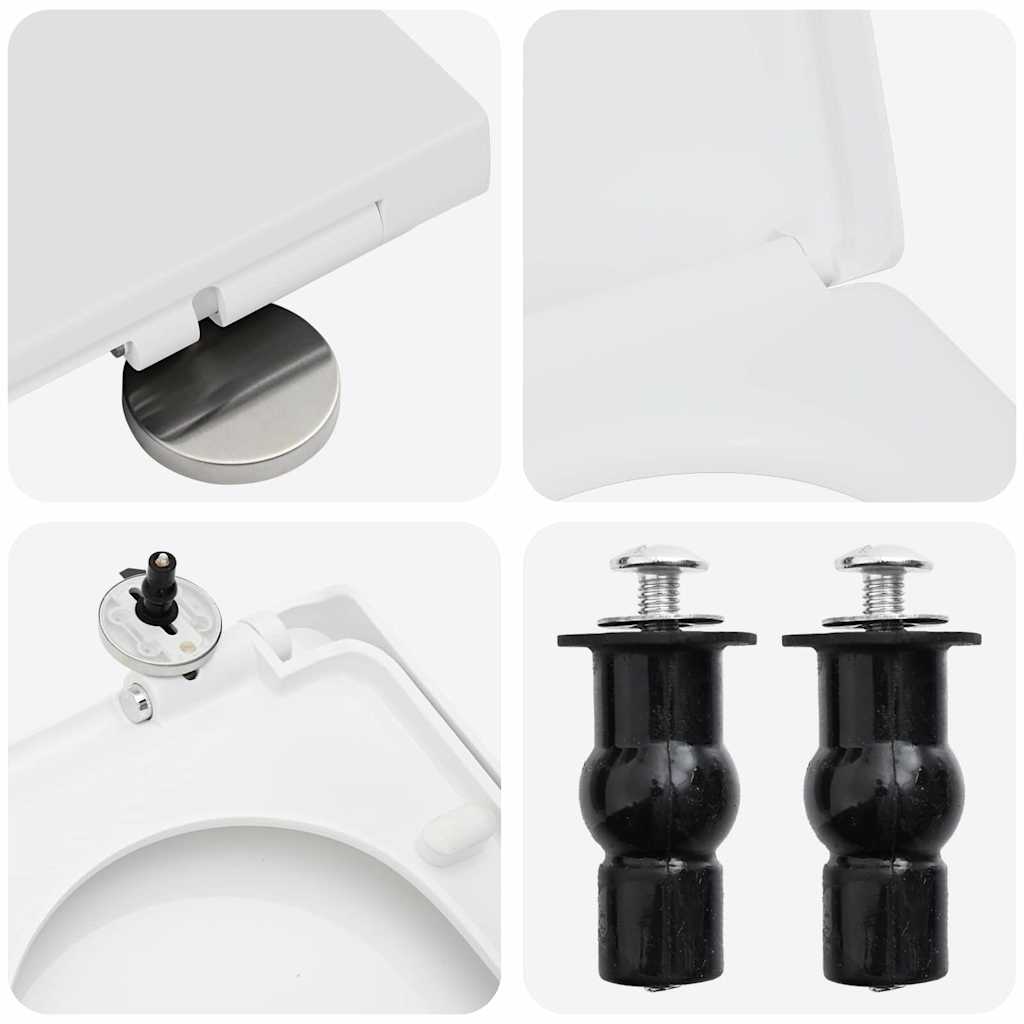 Sedile del WC Bianco 48 x 36.5 x 4.5 cm Polipropilene - homemem39