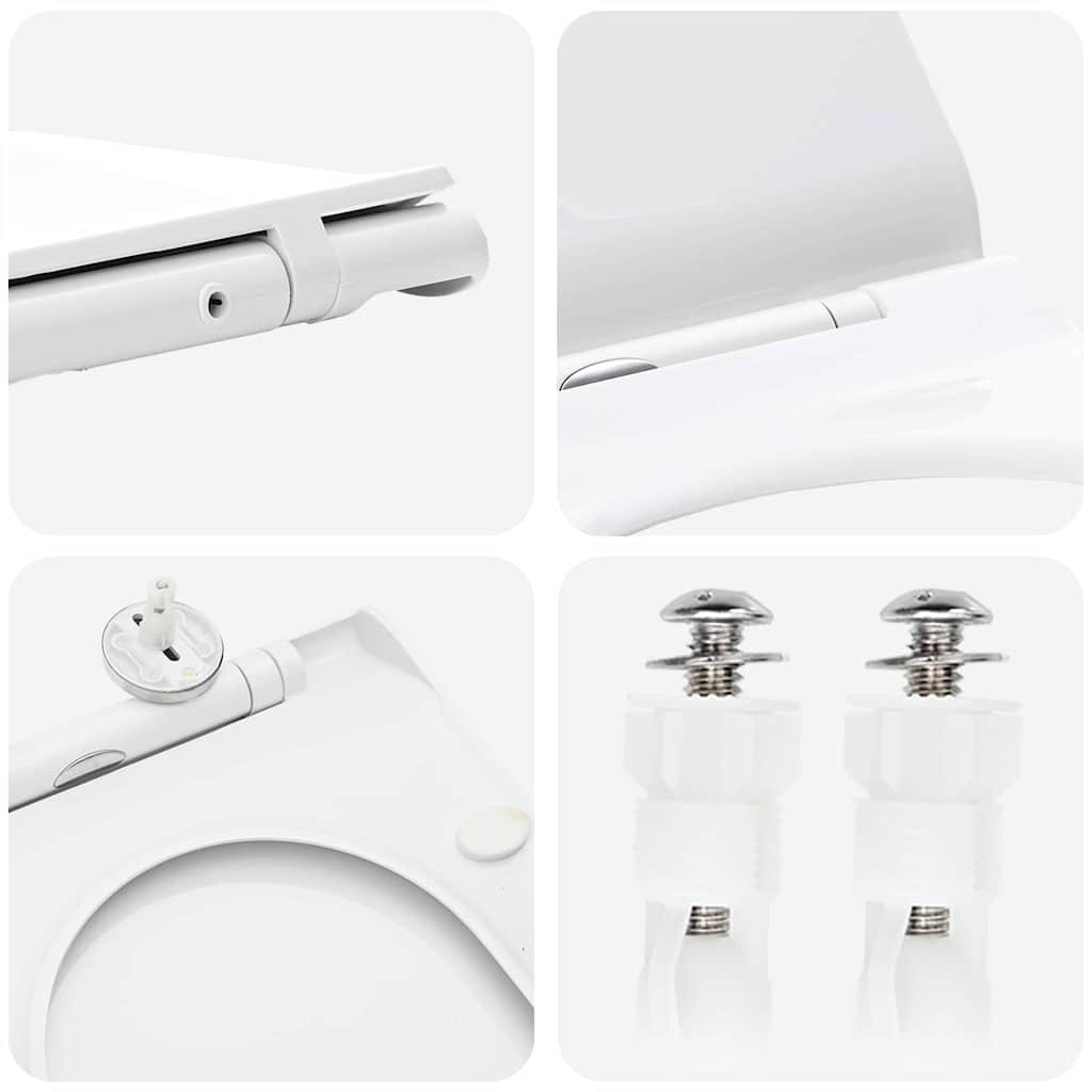 Sedile del WC Bianco 48.5 x 36 x 5 cm Polipropilene