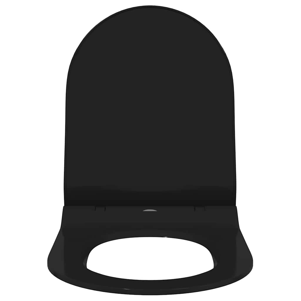 Sedile del WC Nero 48.5 x 36 x 5 cm Polipropilene