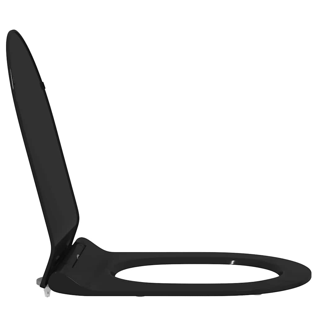 Sedile del WC Nero 48.5 x 36 x 5 cm Polipropilene