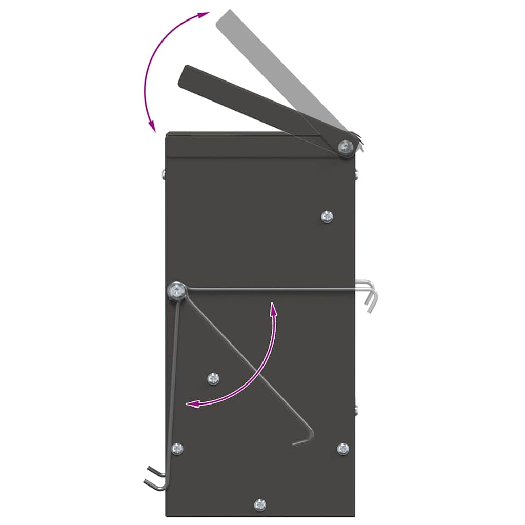 Mangiatore per conigli Nero 12,5 x 12,5 x 25 cm | homemem39