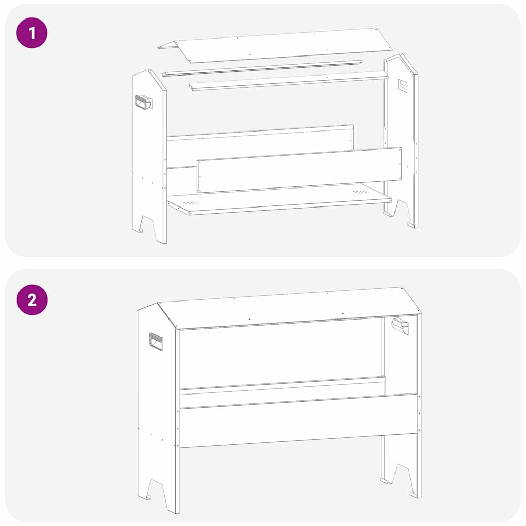 Abbeveratoio per bestiame Nero 79 x 35 x 62 cm | homemem39