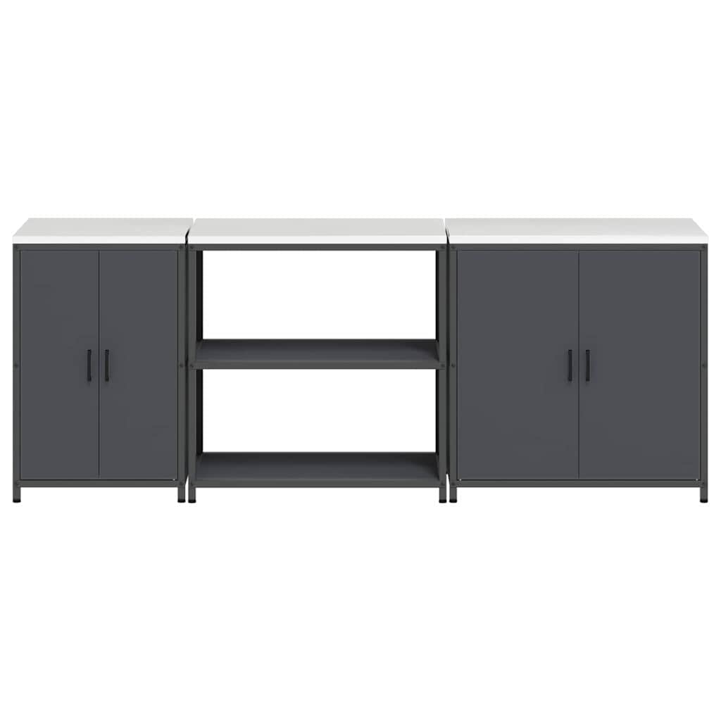 Set di Stoccaggio per Cucina HATTEM 3 pcs Antracite | homemem39