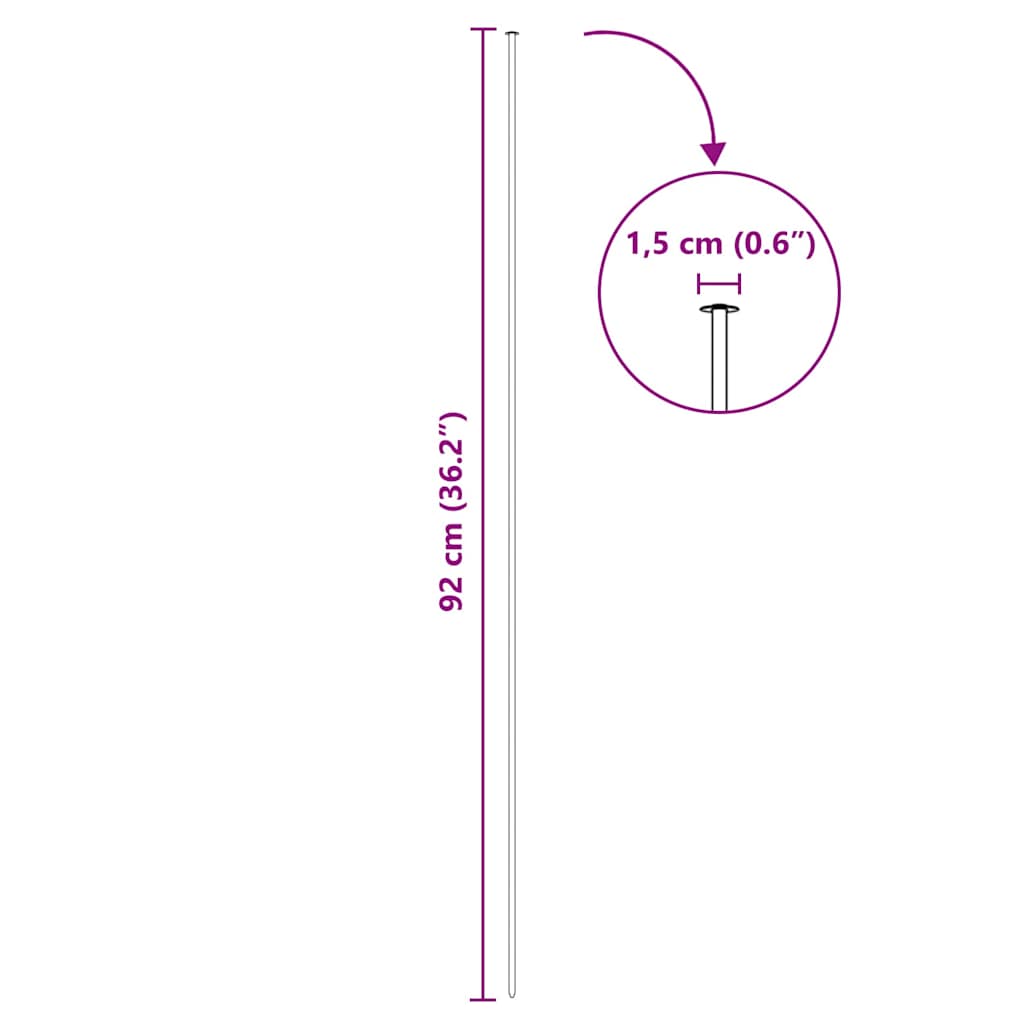 Set di Recinzione per Stagno 8 pcs Verde 50 x 80 cm Acciaio