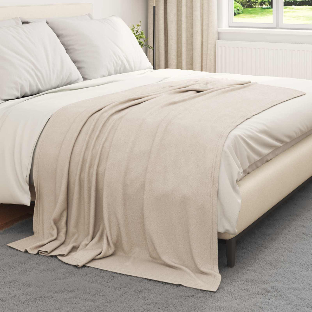 Coperte da Pile 24 pz Beige 200 x 150 cm 10.41 kg Panno - homemem39
