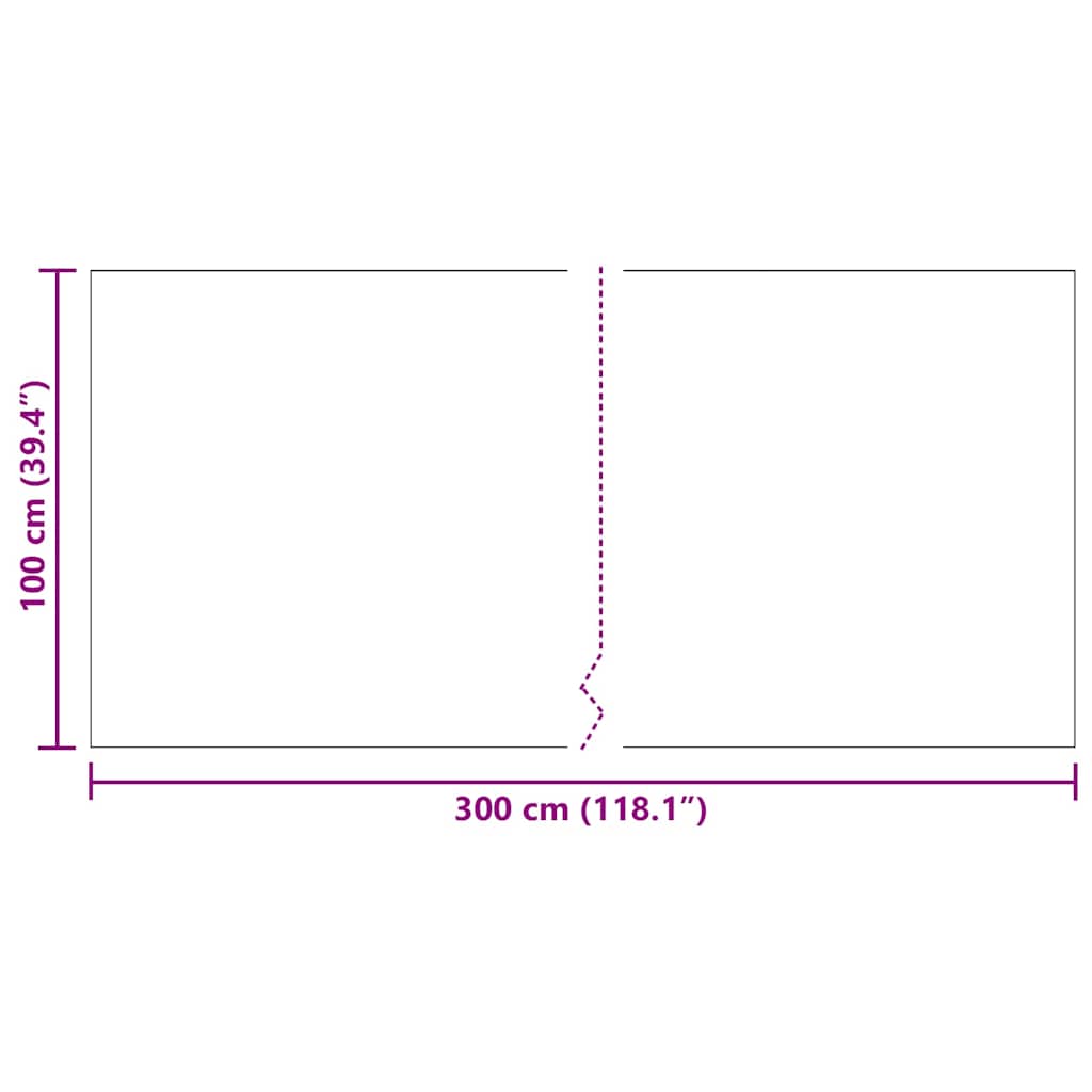 Runner in Moquette Grigio chiaro 100 x 300 cm Tessuto