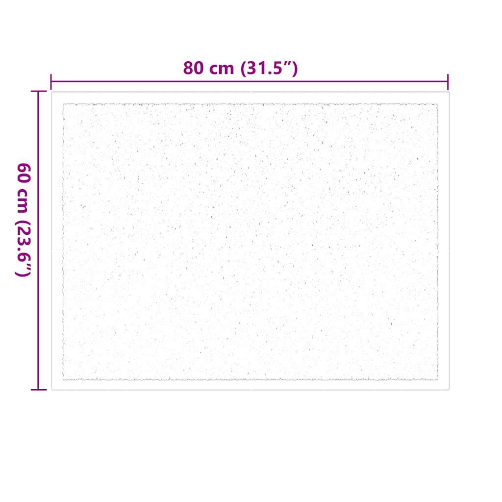 Tappetino Bordò 60 x 40 x 1.2 cm Tessuto Teddy | homemem39