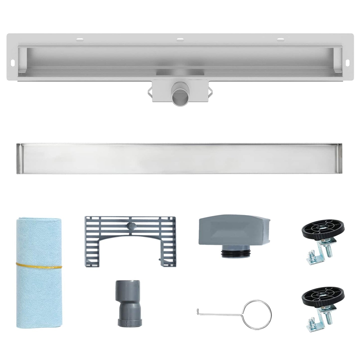 Scarico Doccia da Parete Argento 70 cm Acciaio Inox 304 | homemem39