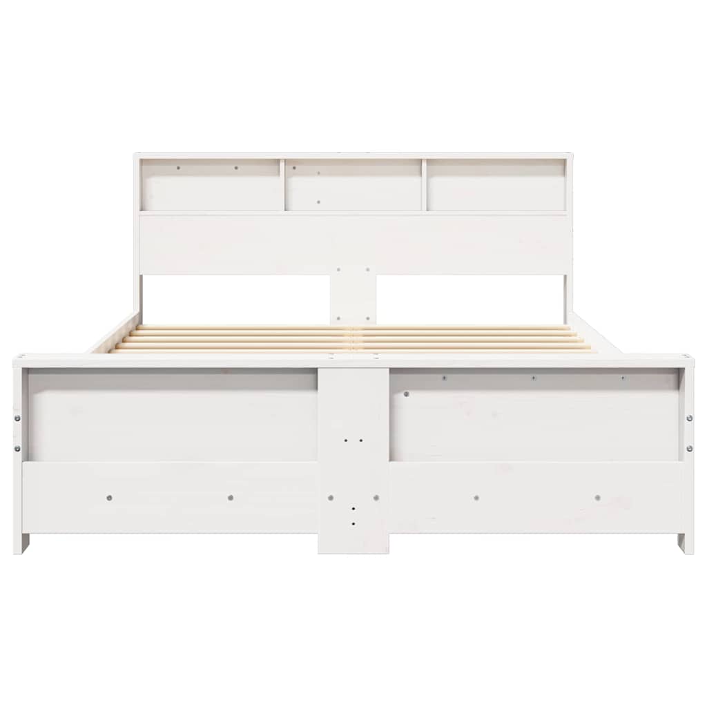 Struttura del letto Bianco 160 x 200 cm Legno di pino massello