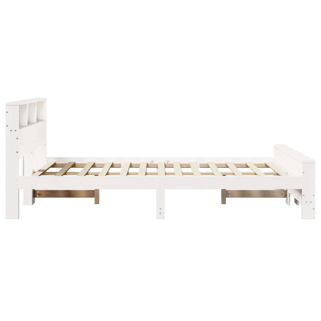 Struttura del letto Bianco 160 x 200 cm Legno di pino massello