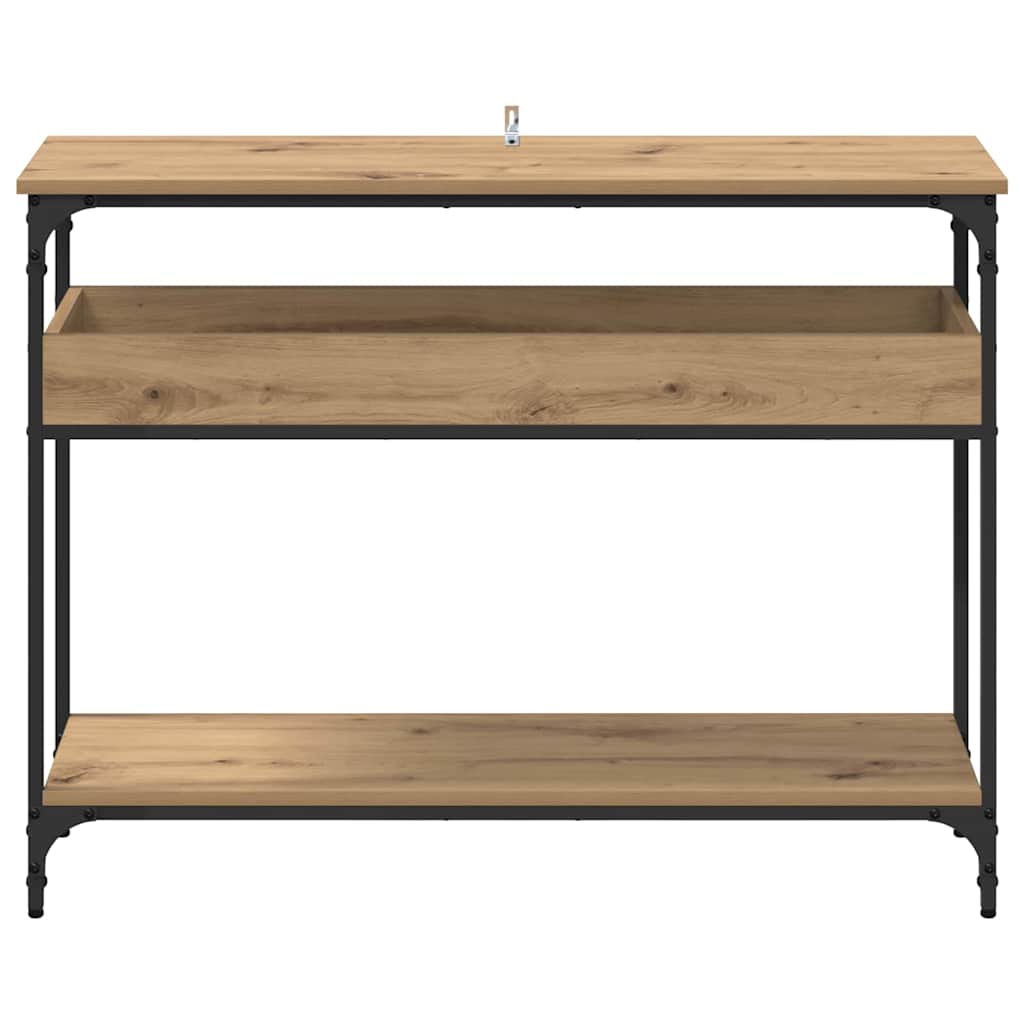 Tavolo consolle rovere artigianale 100 x 29 x 75 cm